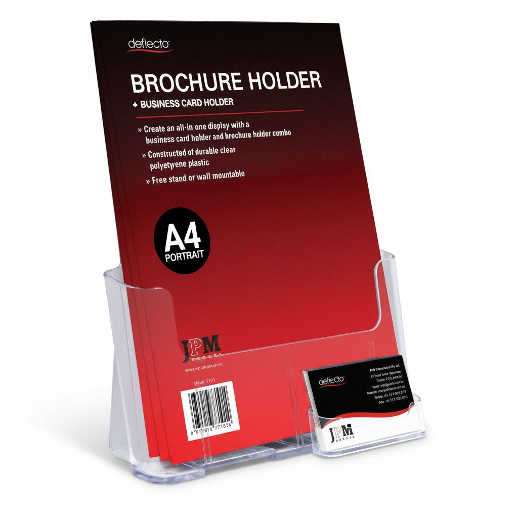 A4 Brochure Holder With Business Card Holder #39244