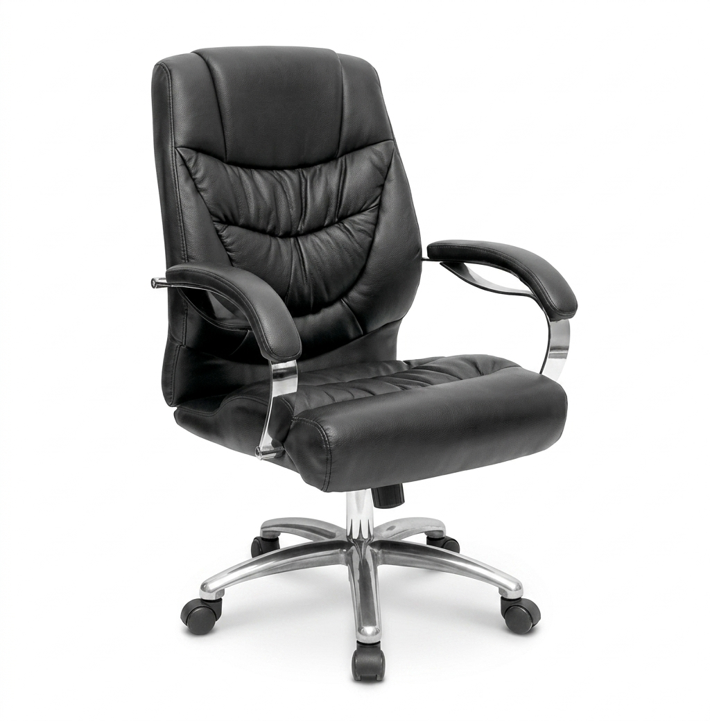 Leather Medium Back Executive Chair #L-111M