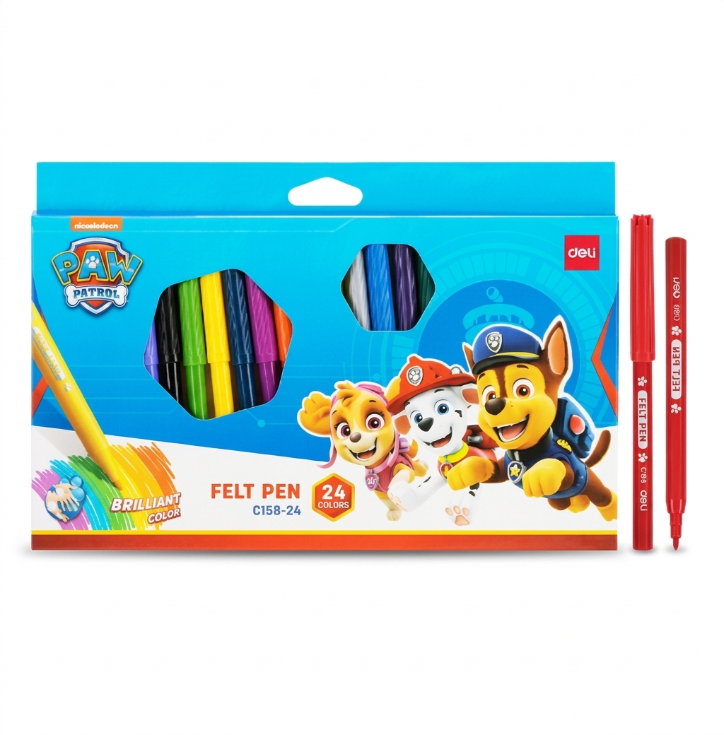 Paw Patrol Felt Pen - Pack of 24  #15824