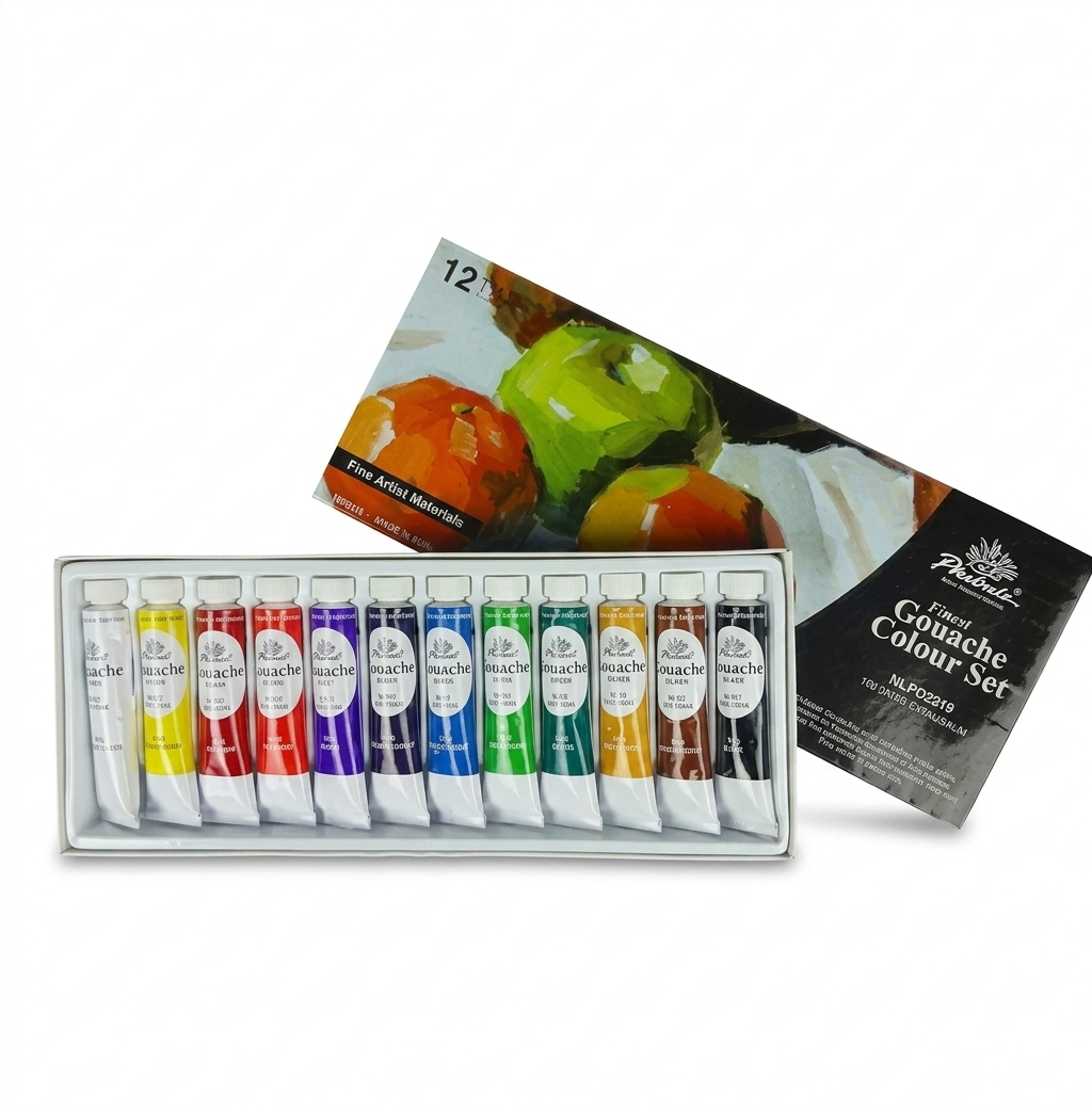 12 ml Gouache Color Set - Pack of 12 #Dec-7498