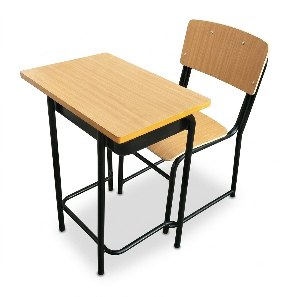 School Table With Chair Metal Sophia