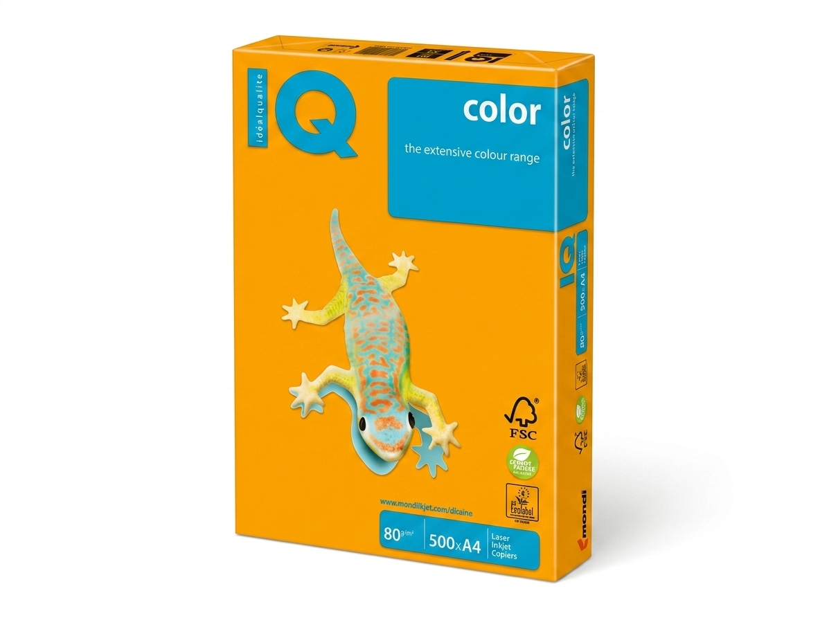 A4 80G Intensive Orange Paper - Pack of 500Sh #Or43