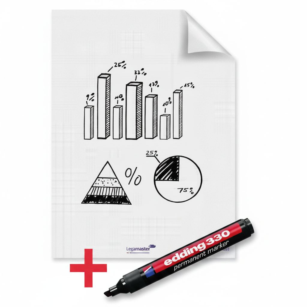 Magic Flipchart Sheets –25 Sheets #1590