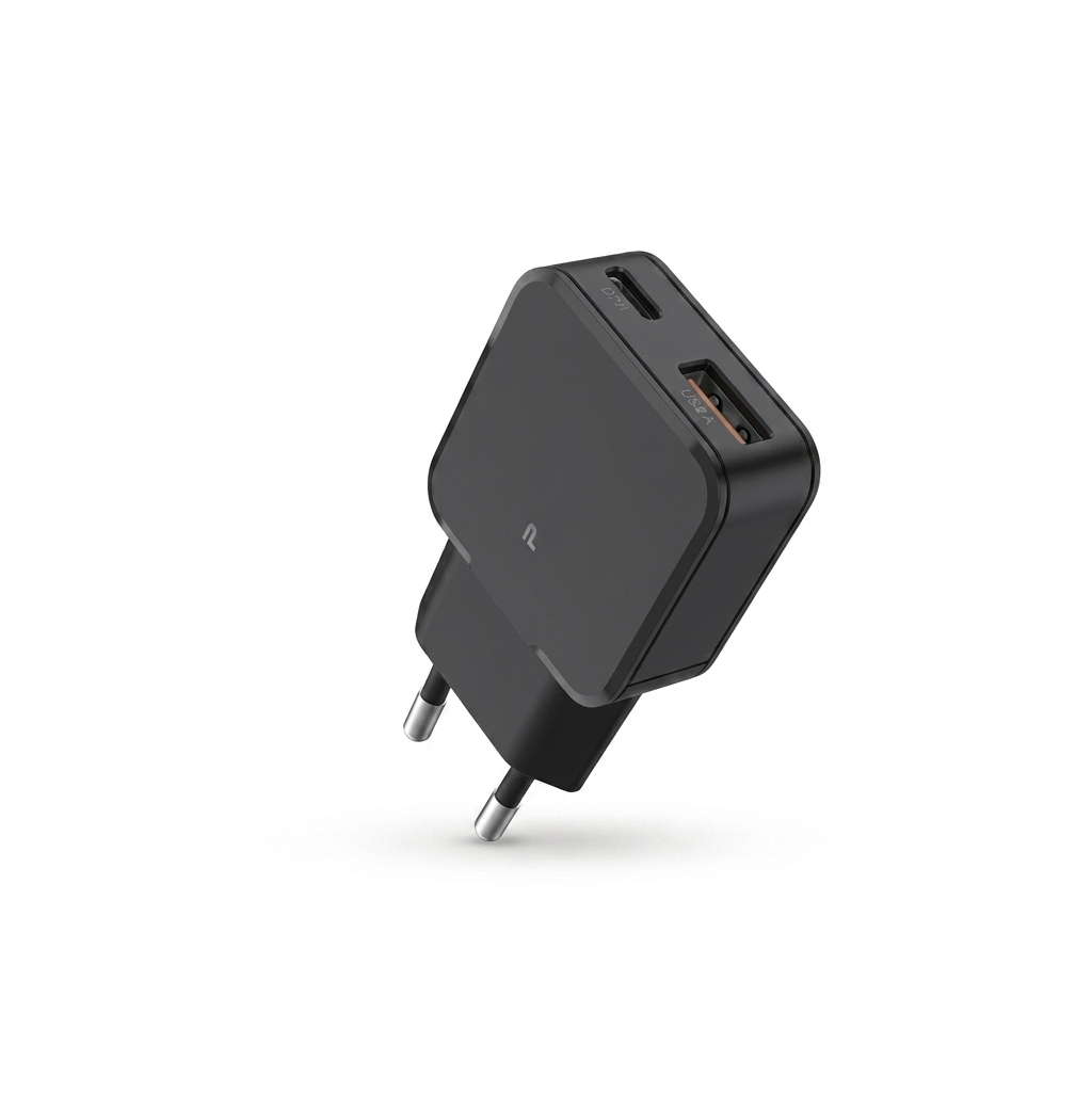 Dual-Port Mini Wall Charger #PDPA20WBK