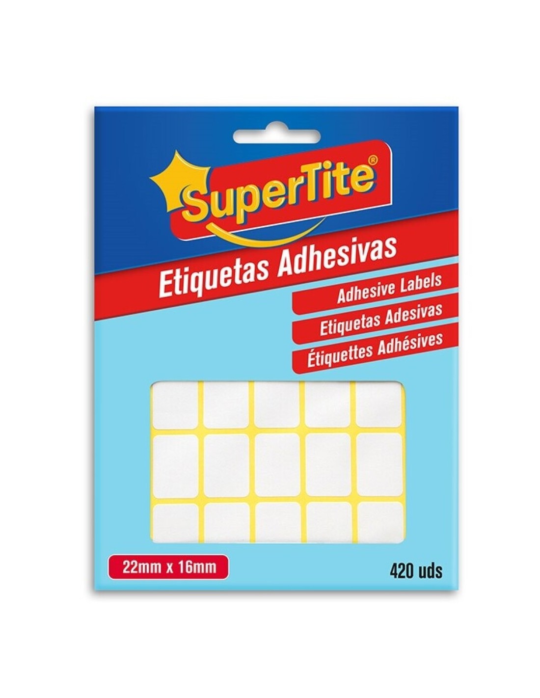 Adhesive Labels 22x16mm - Pack of 420 Pc#4535