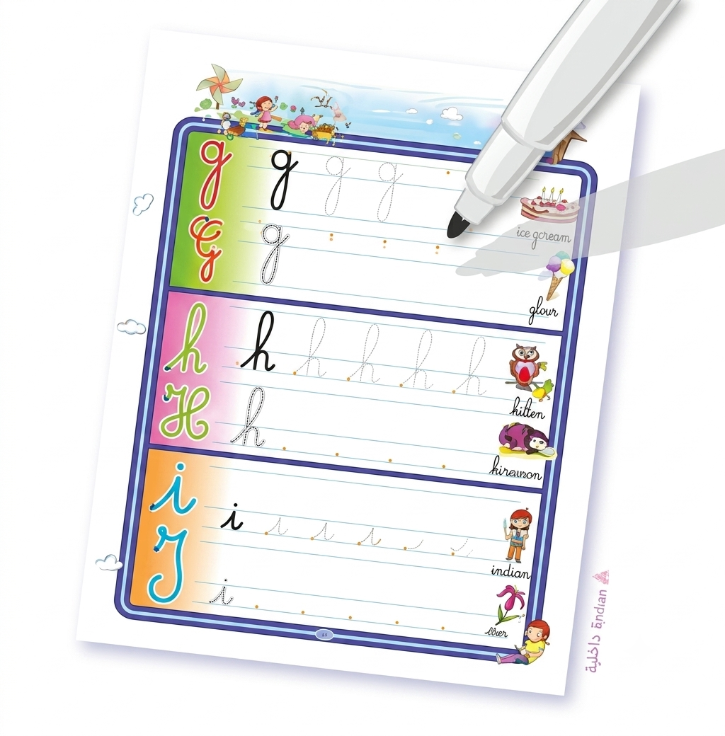 "I Write I Erase" Alphabet Learning Board