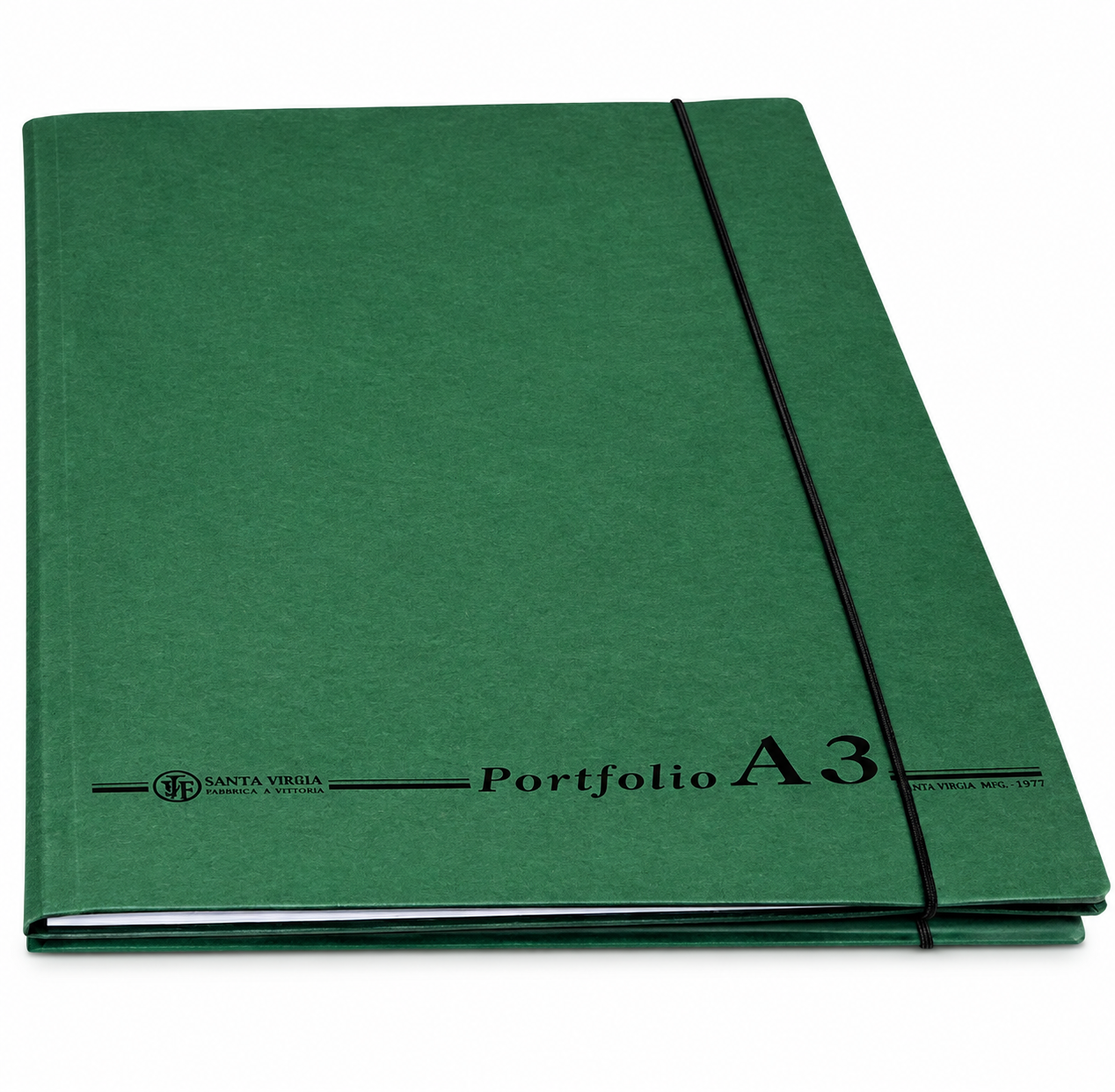 Green Portfolio A3 Flap File With Elastic 726G